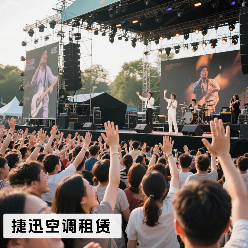 演唱会降温空调设备租赁服务，每场演出都清凉开场