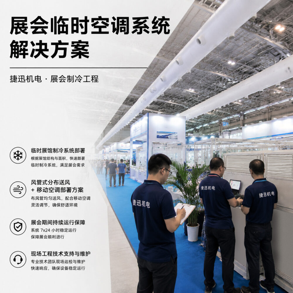 展会空调怎么解决?临时空调租赁方案全流程