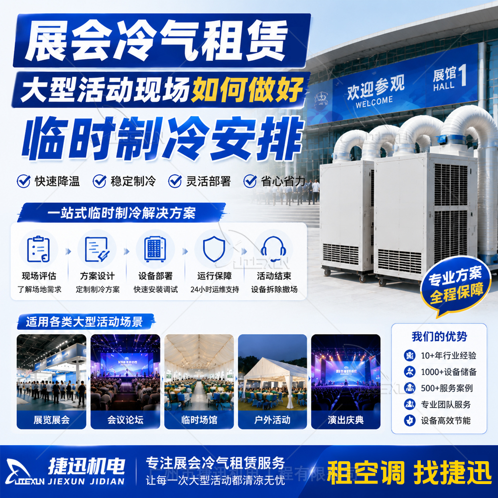 展会冷气租赁：大型活动现场如何做好临时制冷安排