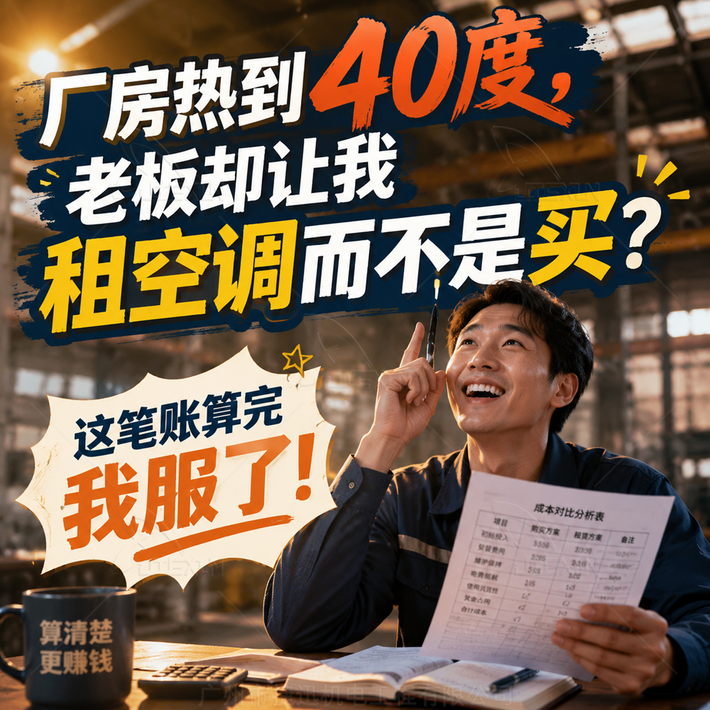 厂房热到40度，老板却让我租空调而不是买？这笔账算完我服了