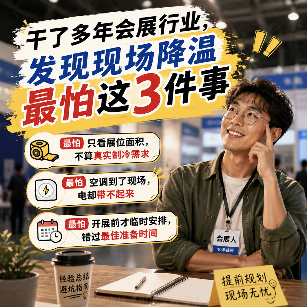 干了多年会展行业，发现现场降温最怕这3件事