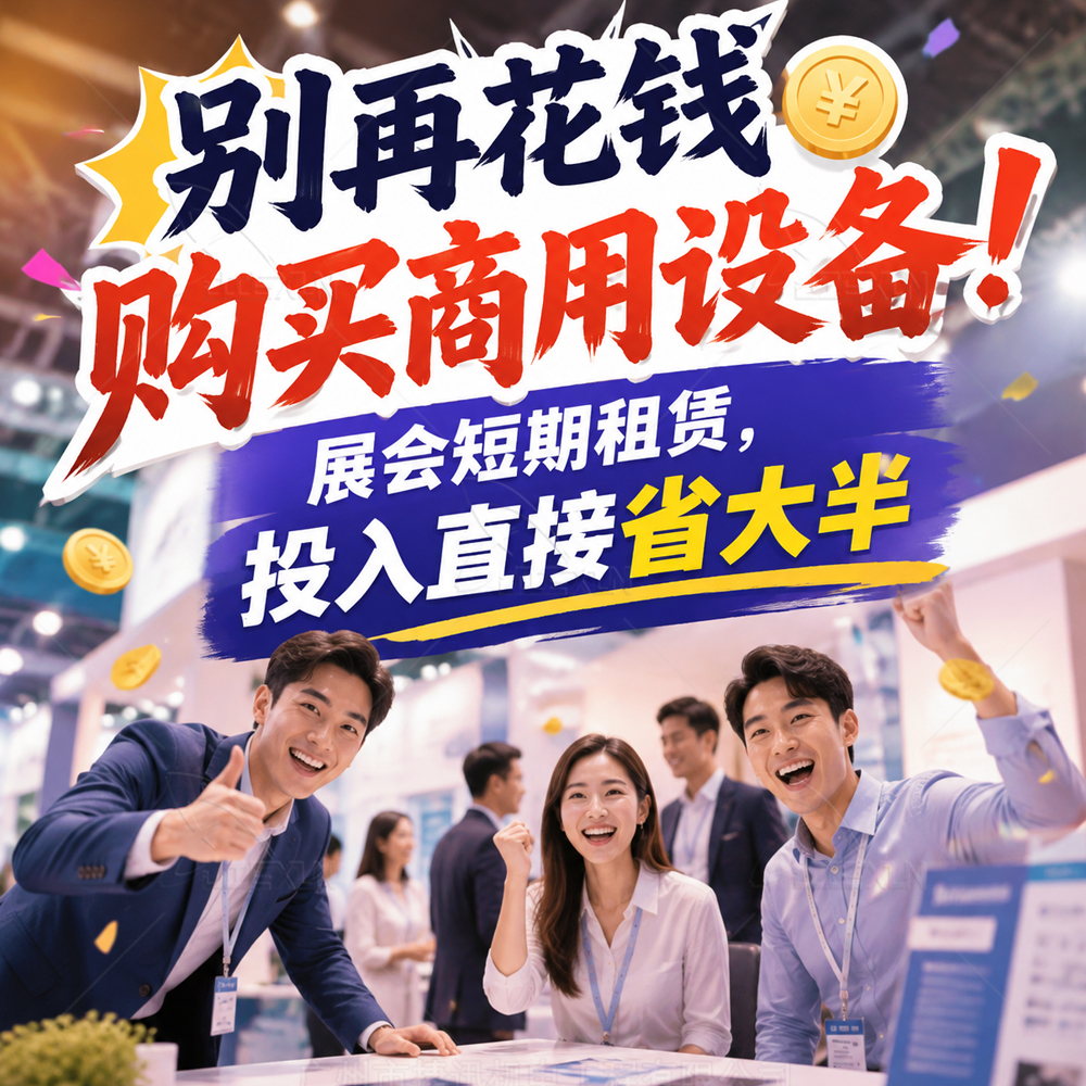 别再花钱购买商用空调!展会短期租赁,投入直接省大半