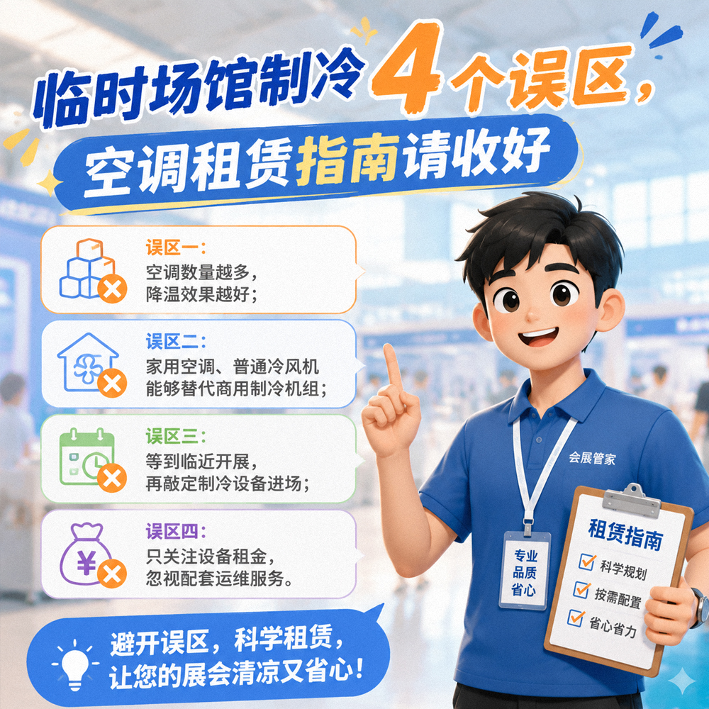 临时场馆制冷 4 个误区,空调租赁指南请收好