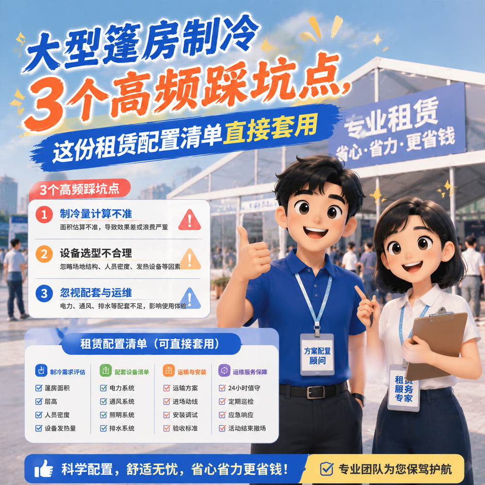 大型篷房制冷 3 个高频踩坑点，这份租赁配置清单直接套用