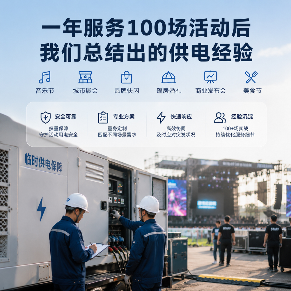 一年服务100场活动后,我们总结出的供电经验