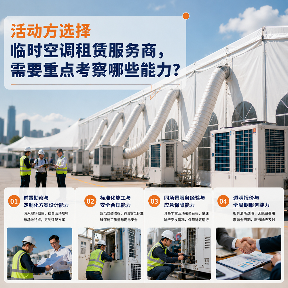 活动方选择临时空调租赁服务商,需要重点考察哪些能力?