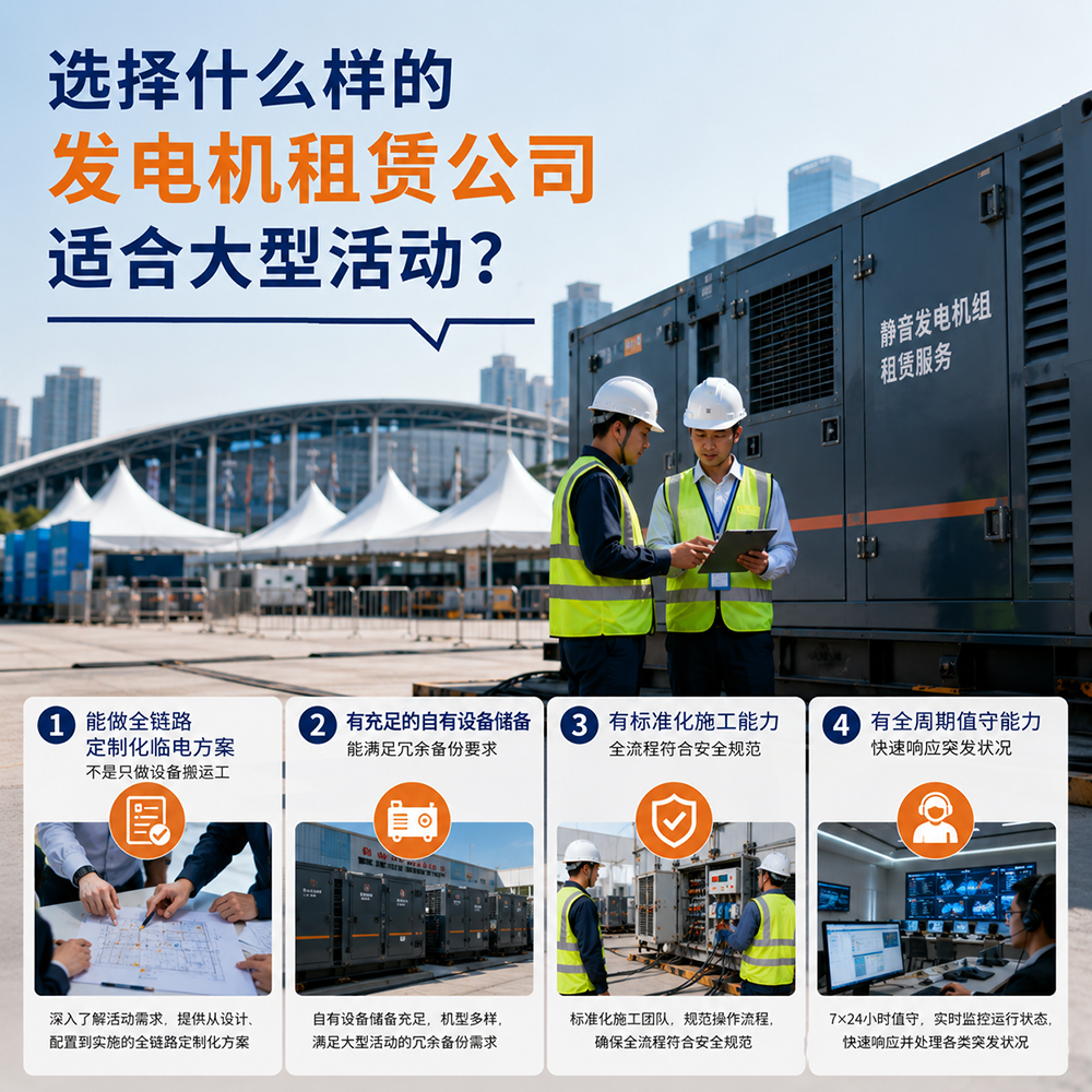 什么样的发电机租赁公司适合大型活动？