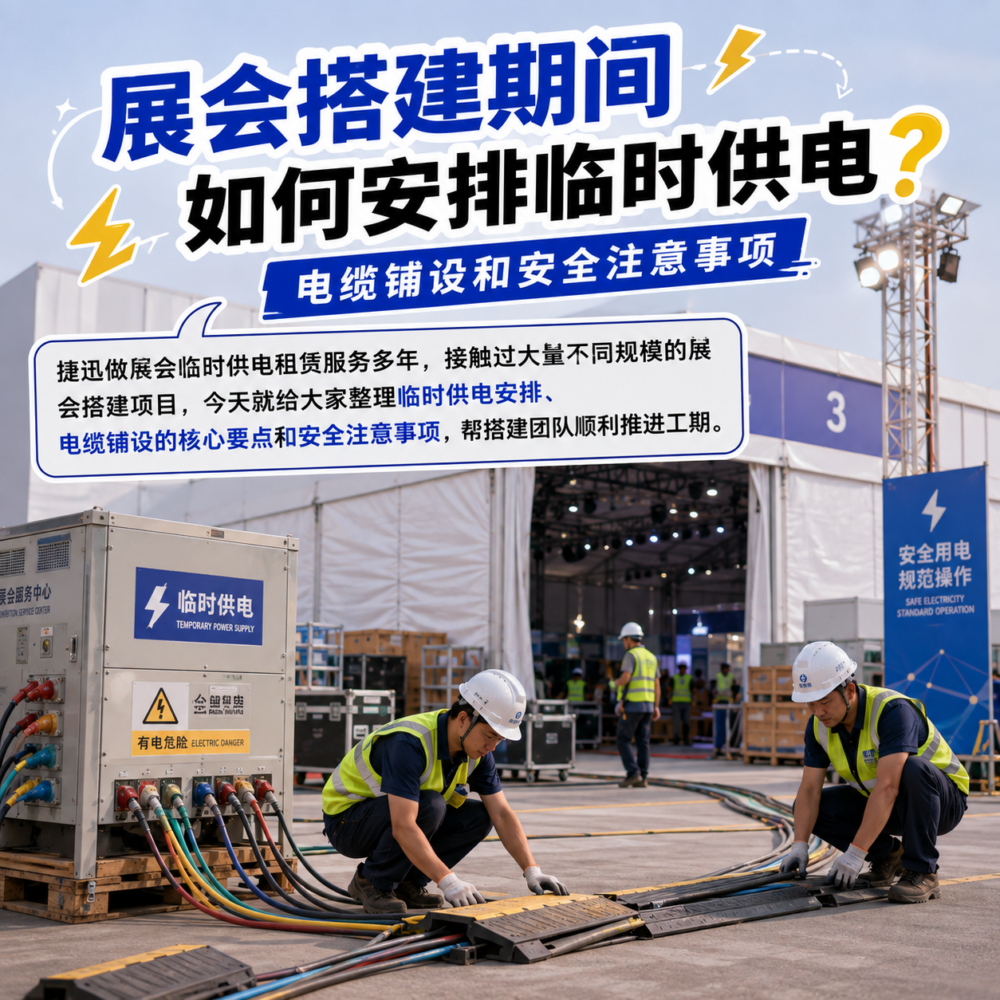 展会搭建期间如何安排临时供电？电缆铺设和安全注意事项