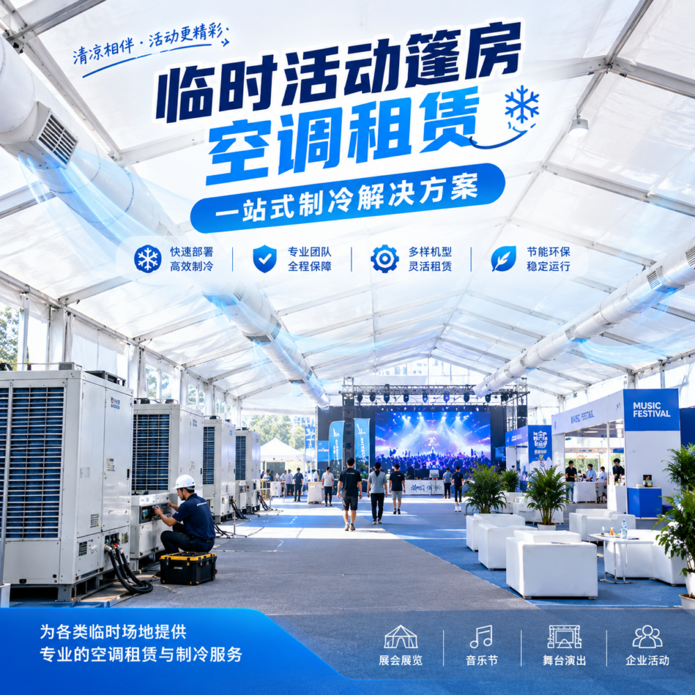 短期临时场地用空调,为什么更适合租赁而非采购?