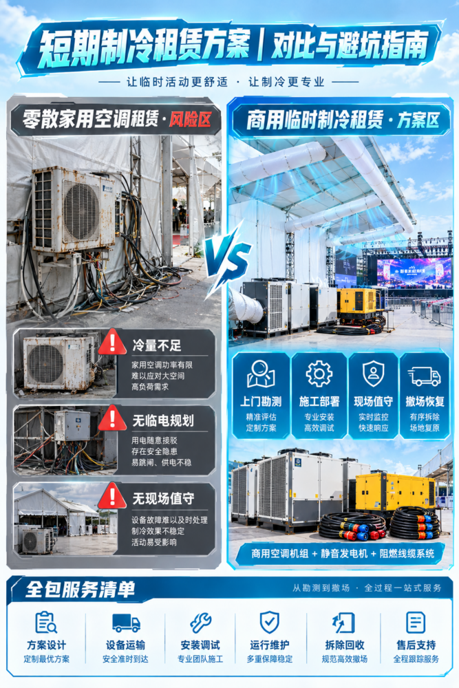 临时场地没有预装空调怎么办?短期空气调节方案分享