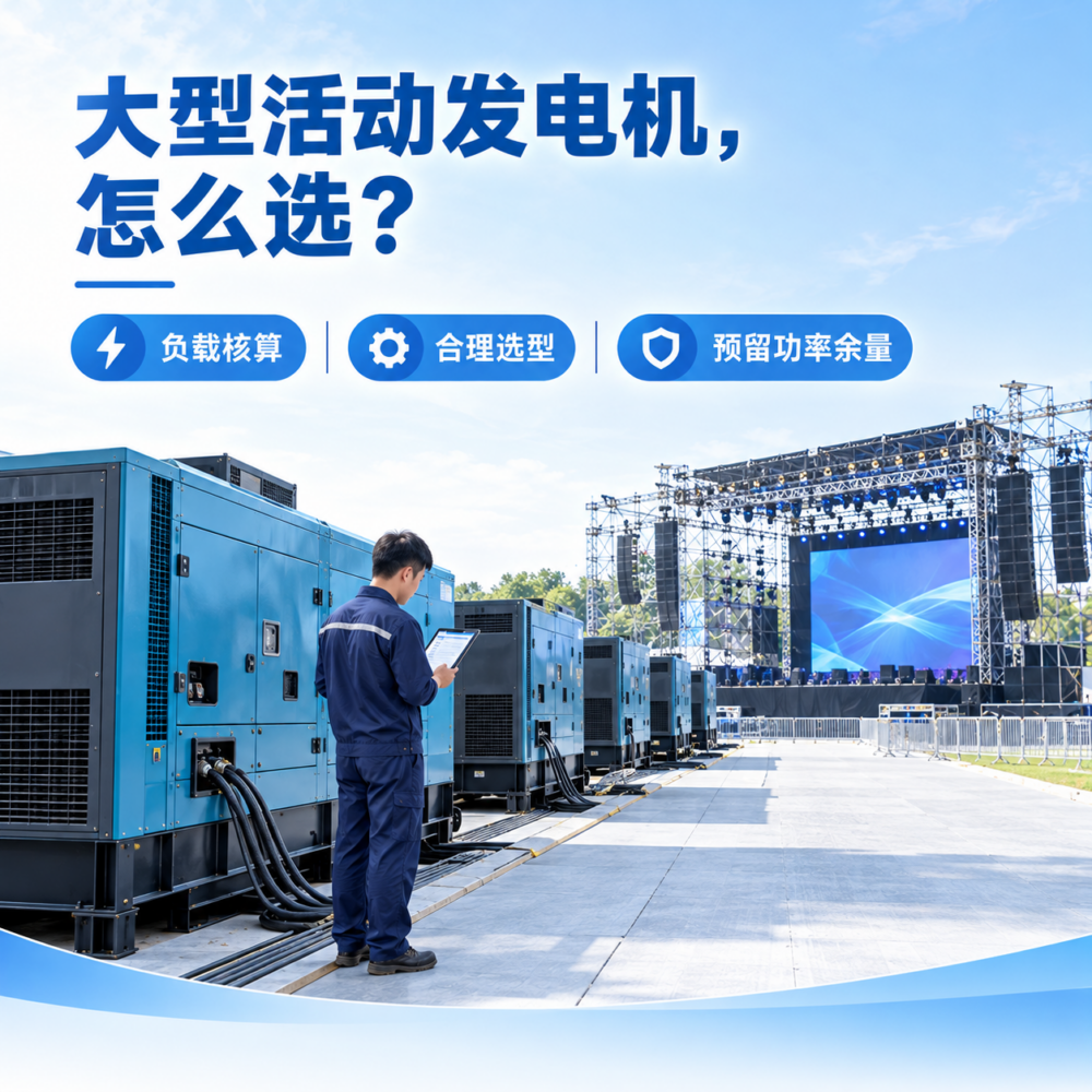 大型活动发电机租赁需要注意什么？从需求对接到现场落地，这份避坑指南请收好